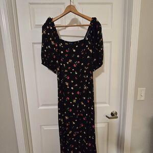 Old Navy Black Floral Dress